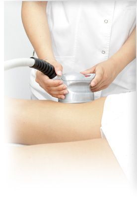 Cavitation, radiofrequency and vacumotherapy or lymphatic drainage