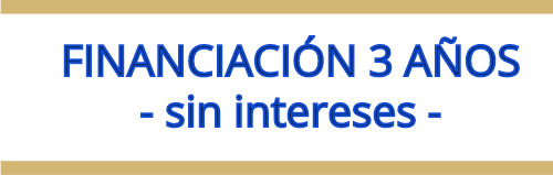 finaciación sin intereses hasta 3 años